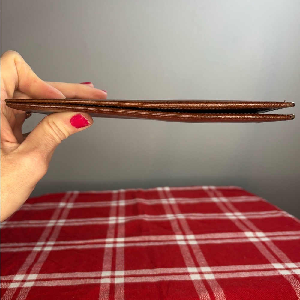 Coach Y2K Brown Glovetanned Leather Long Wallet NWOT - Picture 9 of 10